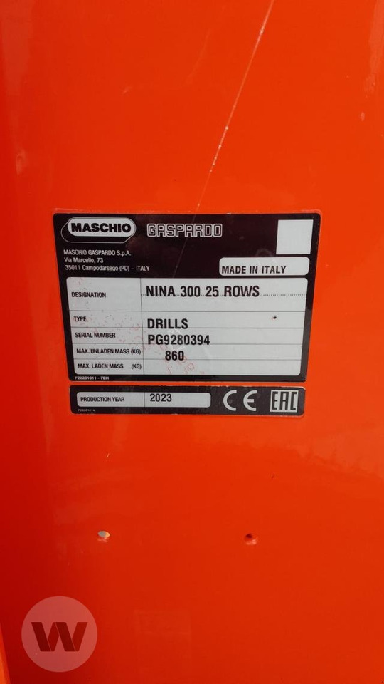 Maschio Nina 30 - Seed drill: picture 4 Maschio Nina 30 - Seed drill: picture 4