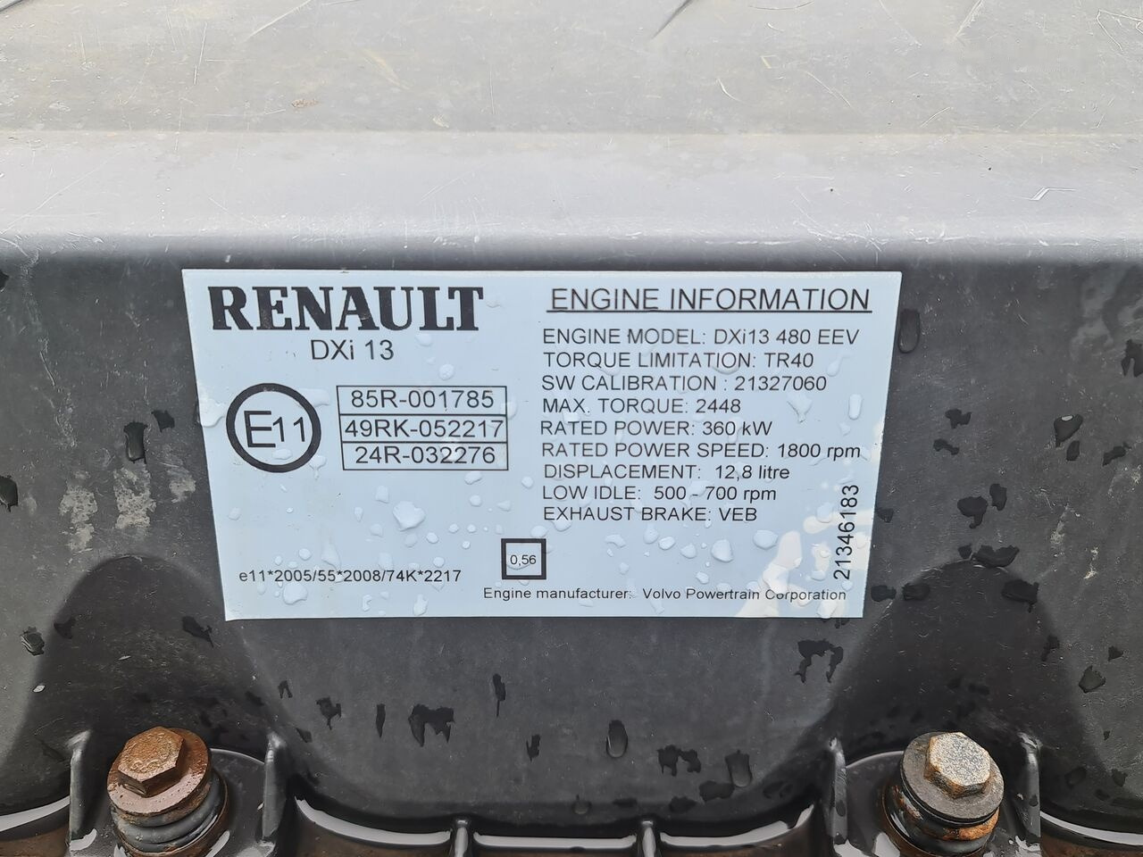 Renault MAGNUM DXI 13 480 EEV - Engine for Truck: picture 5 Renault MAGNUM DXI 13 480 EEV - Engine for Truck: picture 5