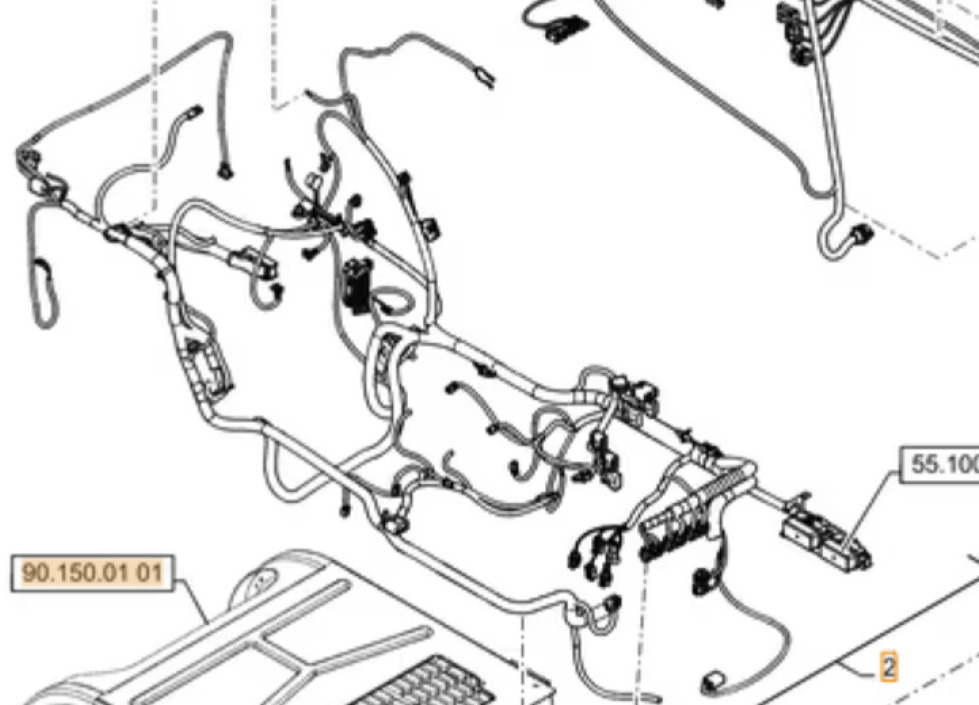 Case 47377806 - 47523456 - Cables/ Wire harness for Construction machinery: picture 1 Case 47377806 - 47523456 - Cables/ Wire harness for Construction machinery: picture 1