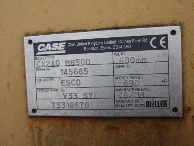 Case 73318678 - Bucket for Construction machinery: picture 3 Case 73318678 - Bucket for Construction machinery: picture 3