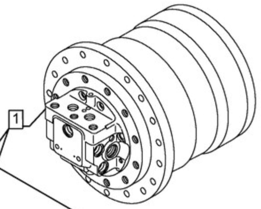 Case KBA14840 - 47789945 - Final drive for Construction machinery: picture 1 Case KBA14840 - 47789945 - Final drive for Construction machinery: picture 1