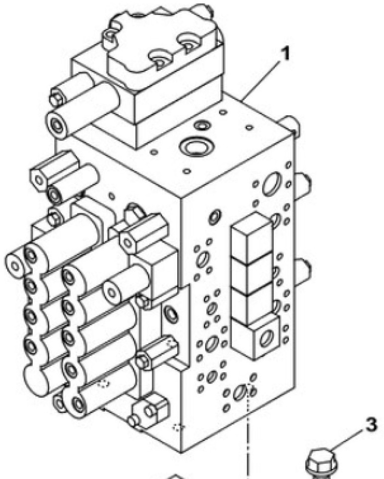 Case KBJ24790 - Hydraulic valve for Construction machinery: picture 1 Case KBJ24790 - Hydraulic valve for Construction machinery: picture 1