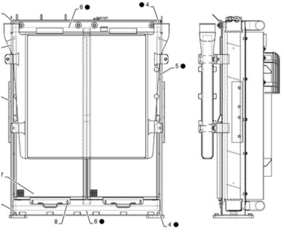 Case KWH12780 - Radiator for Construction machinery: picture 1 Case KWH12780 - Radiator for Construction machinery: picture 1