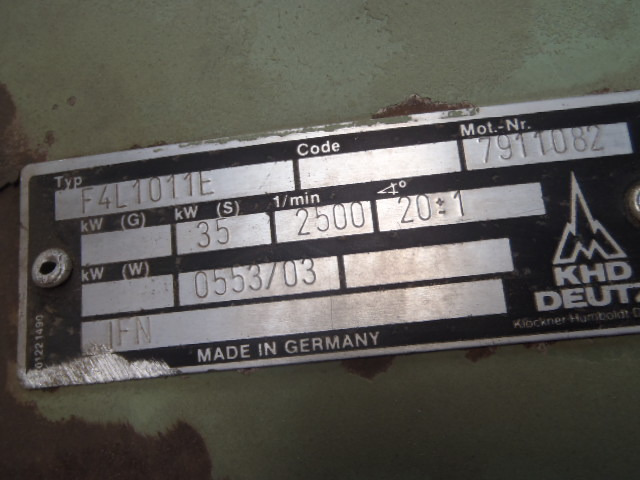 Deutz F4L1011E - - Engine for Construction machinery: picture 5 Deutz F4L1011E - - Engine for Construction machinery: picture 5