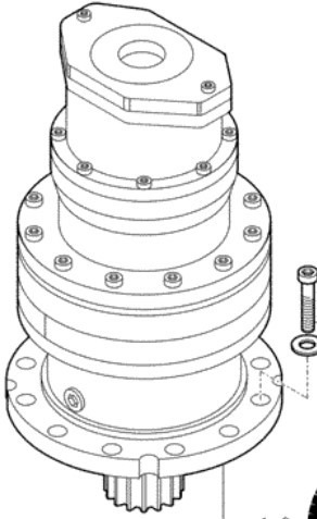 New Holland 152403282 - 152403281 - Swing motor for Construction machinery: picture 1 New Holland 152403282 - 152403281 - Swing motor for Construction machinery: picture 1