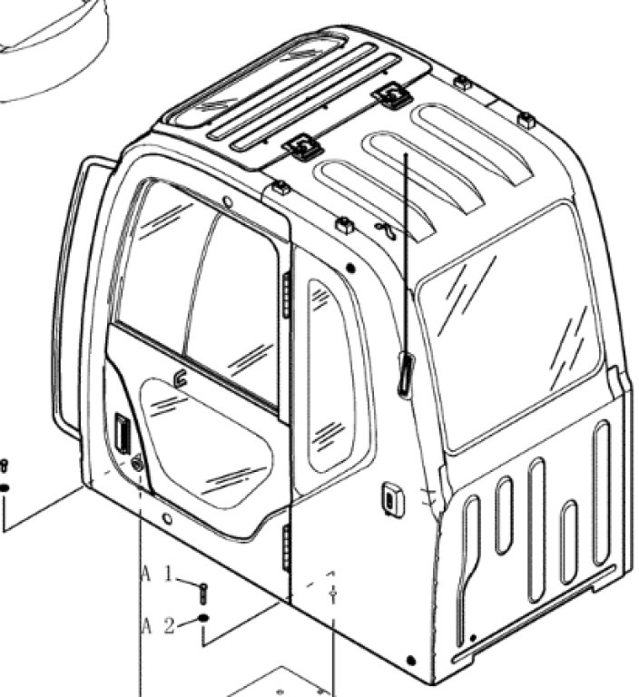 New Holland YN02C00134P1 - YN02C00201F1 - Cab for Agricultural machinery: picture 1 New Holland YN02C00134P1 - YN02C00201F1 - Cab for Agricultural machinery: picture 1
