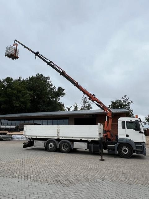 Dropside/ Flatbed truck, Crane truck MAN TGS26400-6x2 LL/ TEREX 165 - EA3: picture 9