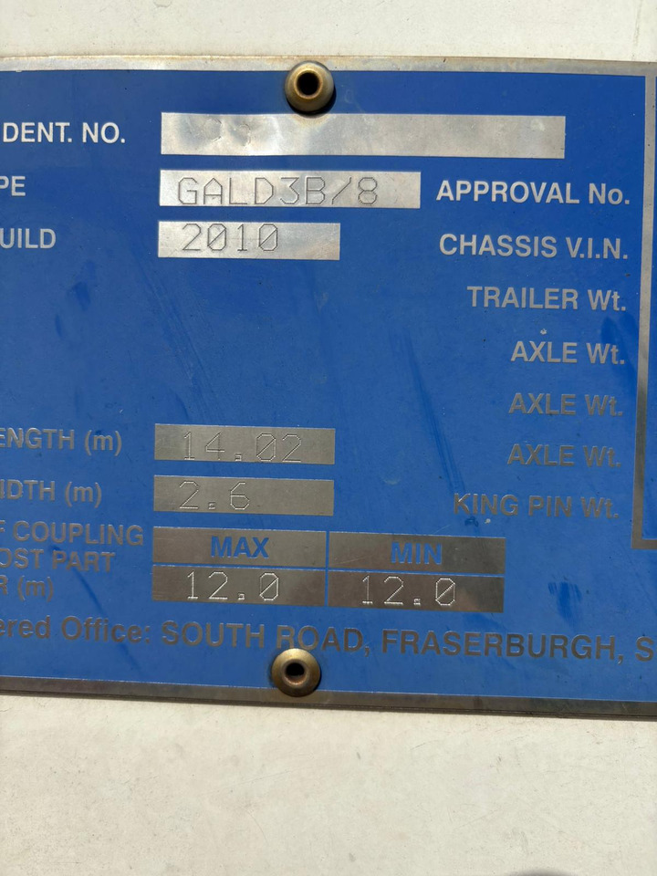 Gray and Adams 2010 Vector 1850 – D12 - Refrigerator semi-trailer: picture 4 Gray and Adams 2010 Vector 1850 – D12 - Refrigerator semi-trailer: picture 4