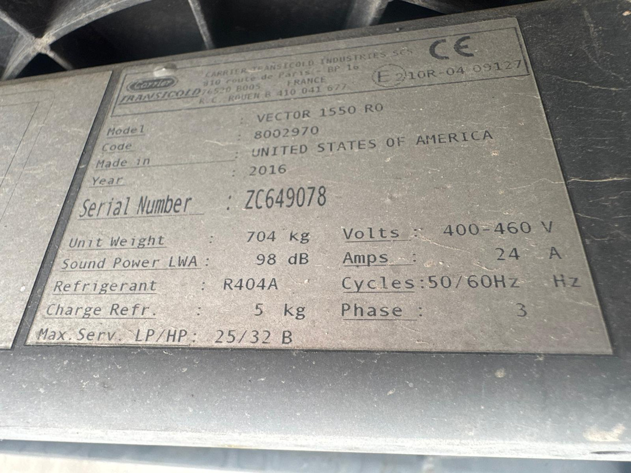 Gray and Adams 2017 Vector 1550 – 201786 - Refrigerator semi-trailer: picture 4 Gray and Adams 2017 Vector 1550 – 201786 - Refrigerator semi-trailer: picture 4