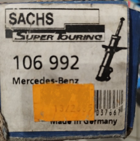 AMORTYZATOR TYLNI 106992 SACHS MERCEDES 507 508 510 512 T2 VARIO 0043260600 - Shock absorber: picture 2 AMORTYZATOR TYLNI 106992 SACHS MERCEDES 507 508 510 512 T2 VARIO 0043260600 - Shock absorber: picture 2