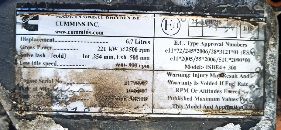 DAF LF55 300 ISBE4+ 300 6.7 - Engine and parts for Truck: picture 3 DAF LF55 300 ISBE4+ 300 6.7 - Engine and parts for Truck: picture 3
