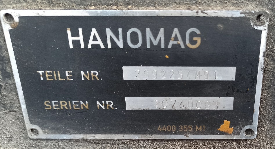 HANOMAG ENGINE PARTS 299 2254 M91 10740063 4400 355 M1 - Engine and parts for Other: picture 1 HANOMAG ENGINE PARTS 299 2254 M91 10740063 4400 355 M1 - Engine and parts for Other: picture 1