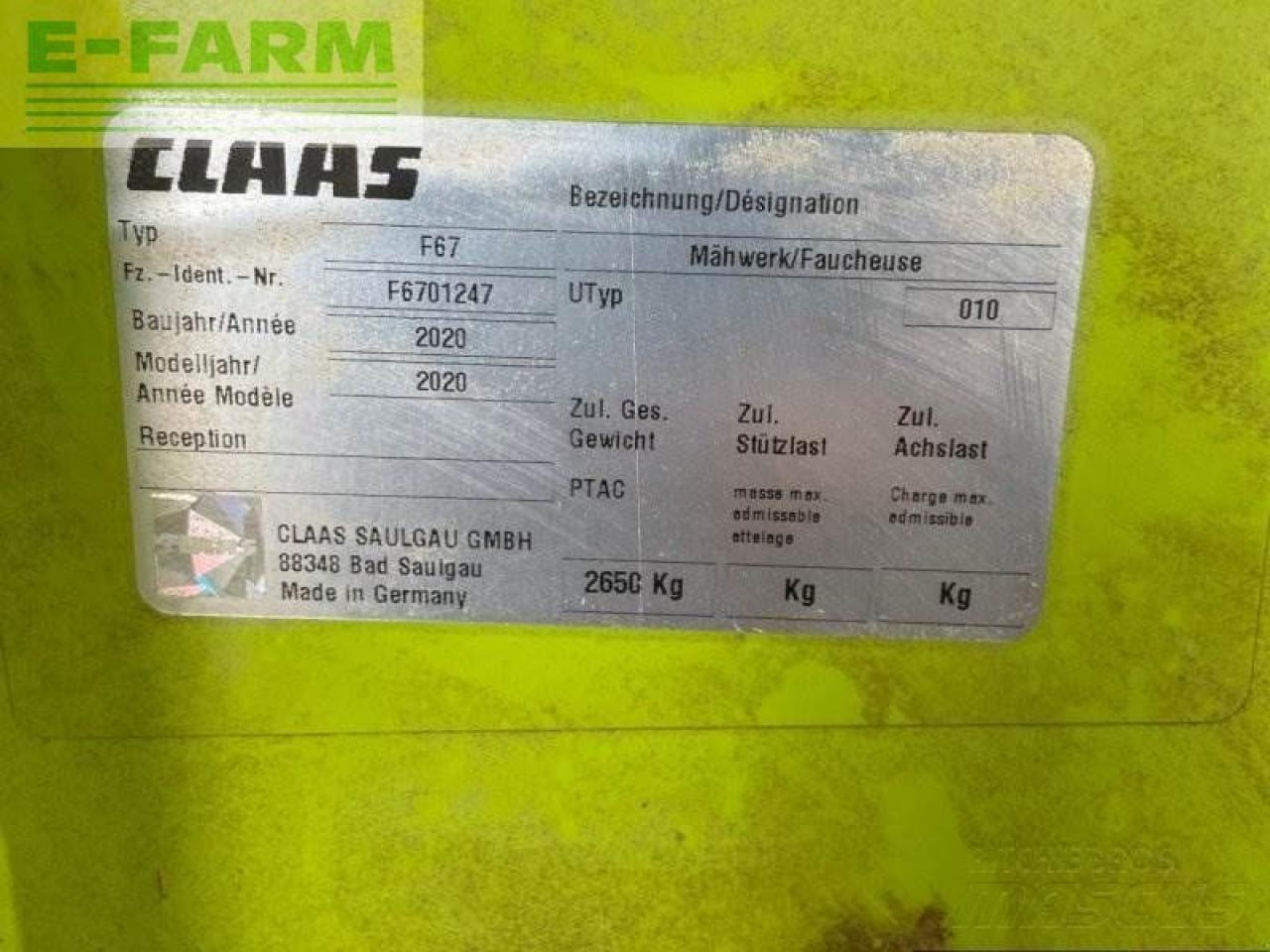 Mower CLAAS disco 1100 trend: picture 7