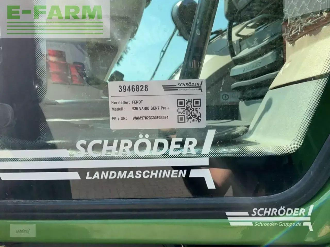 Farm tractor Fendt 936 vario gen7 profi plus ProfiPlus: picture 29