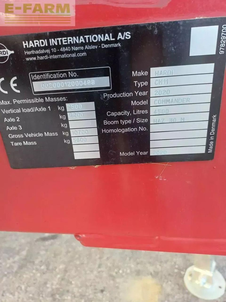 Hardi commander twin air 4500 - Trailed sprayer: picture 4 Hardi commander twin air 4500 - Trailed sprayer: picture 4