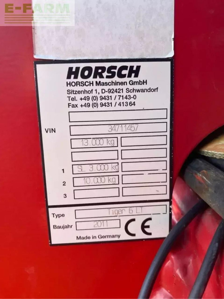 Horsch tiger 6 lt - Cultivator: picture 4 Horsch tiger 6 lt - Cultivator: picture 4