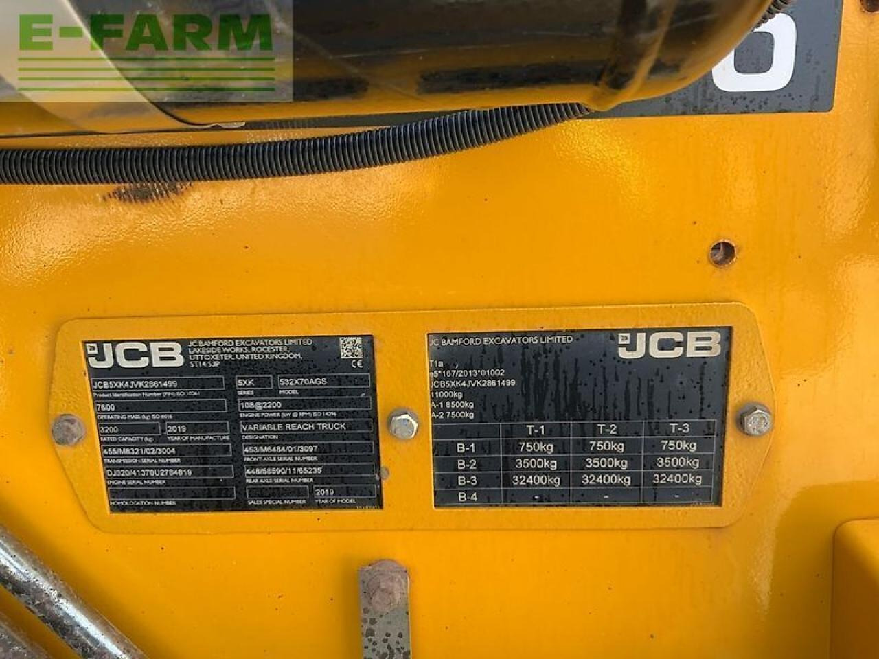 Telescopic handler JCB 532-70 agri super telehandler (st22737): picture 18