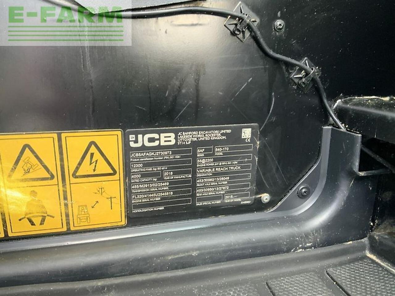 Telescopic handler JCB 540-170 telehandler (st23059): picture 11