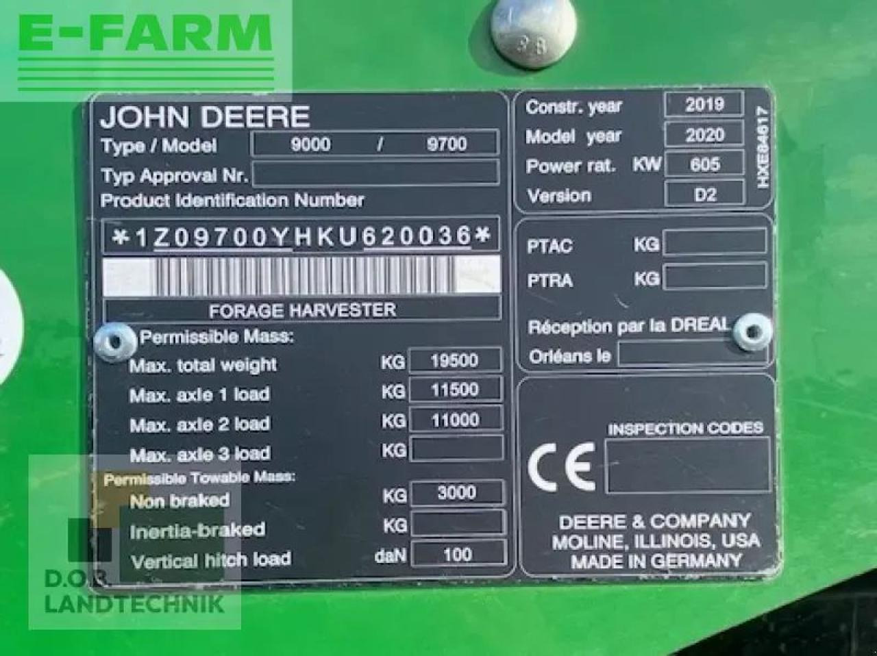 John Deere 9700i prodrive 40km/h - Forage harvester: picture 4 John Deere 9700i prodrive 40km/h - Forage harvester: picture 4