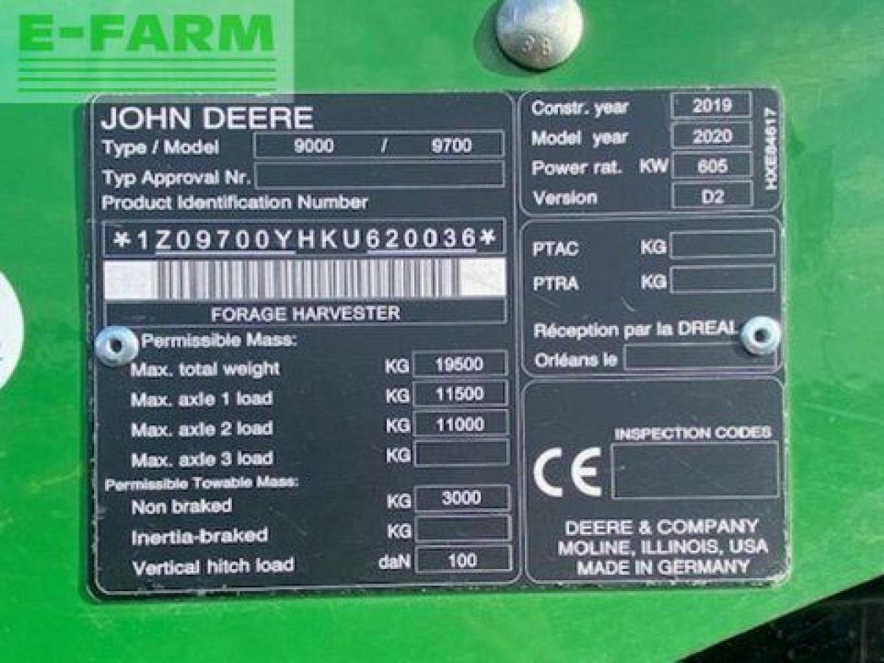 John Deere 9700i prodrive 40km/h - Forage harvester: picture 4 John Deere 9700i prodrive 40km/h - Forage harvester: picture 4