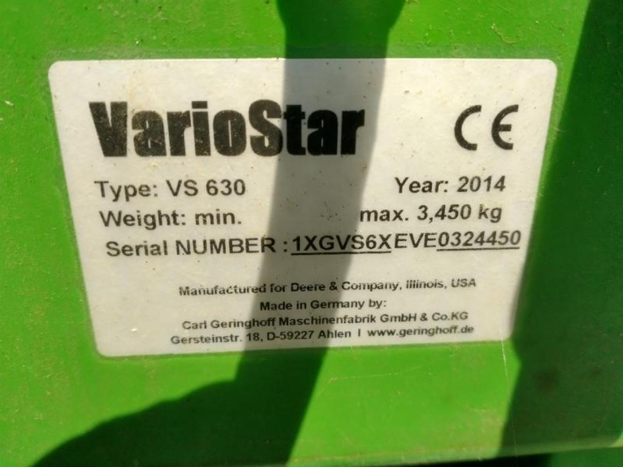 John Deere vs630 variostar 9,5m - Grain header: picture 5 John Deere vs630 variostar 9,5m - Grain header: picture 5