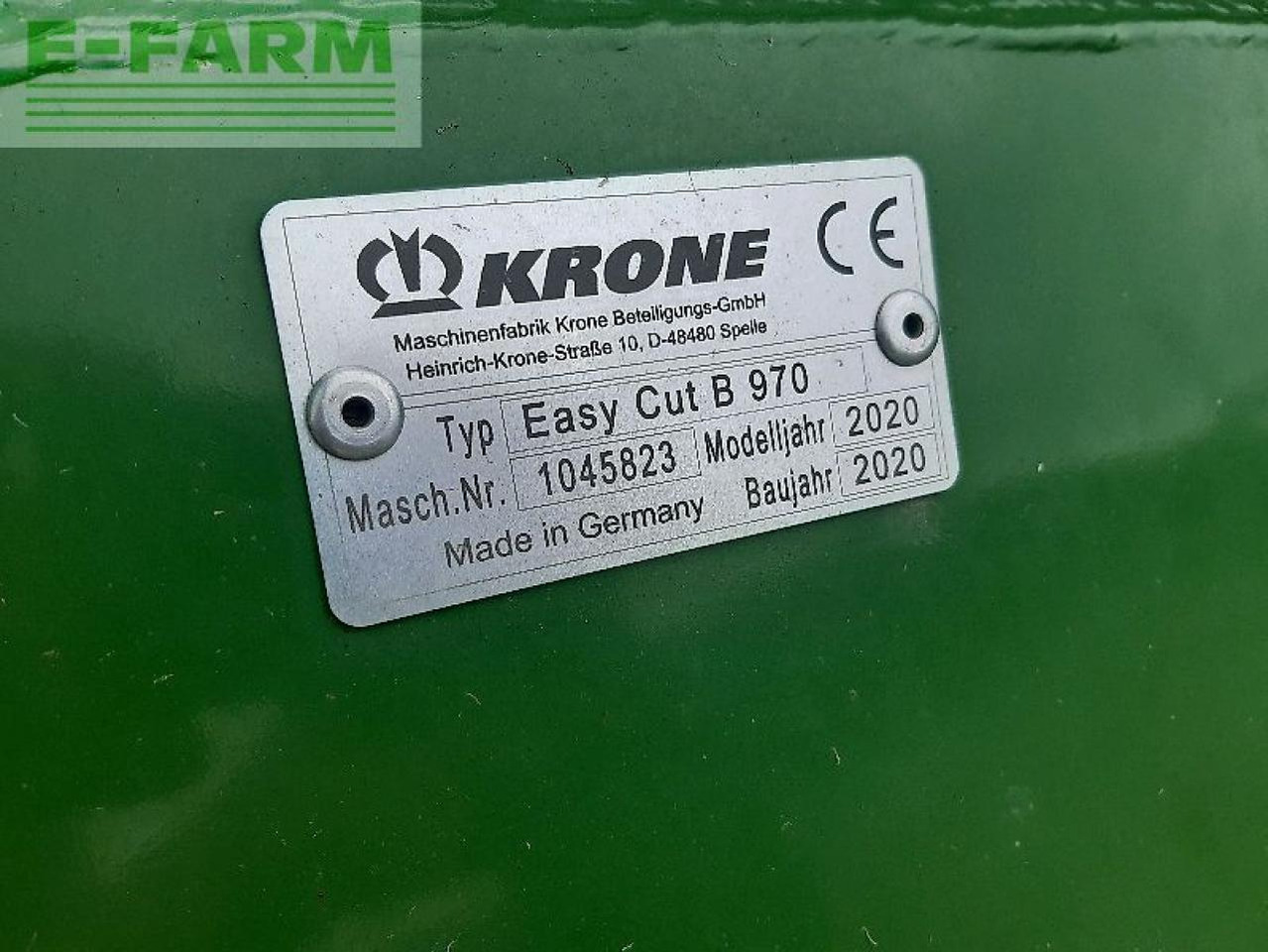Krone easy cut b 970 - Mower: picture 2 Krone easy cut b 970 - Mower: picture 2