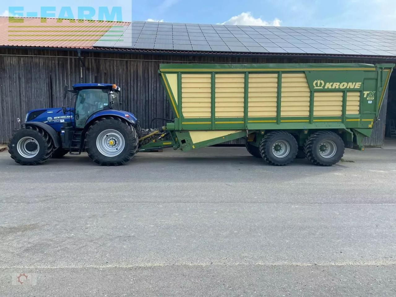 Krone tx 460 häcksel transportwagen zwangslenkung kratzboden - Farm tipping trailer/ Dumper: picture 1 Krone tx 460 häcksel transportwagen zwangslenkung kratzboden - Farm tipping trailer/ Dumper: picture 1