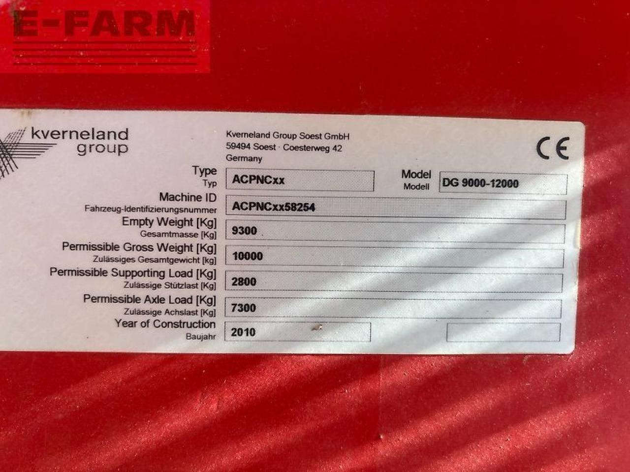 Kverneland dg 9000-12000 - Seed drill: picture 2 Kverneland dg 9000-12000 - Seed drill: picture 2