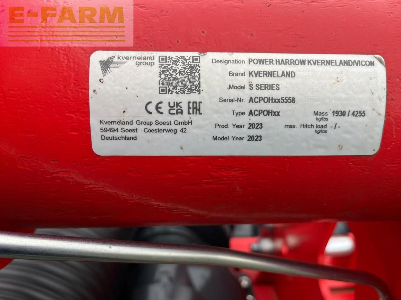 Disc harrow Kverneland kreiselegge s-serie mit actilinewalze: picture 8