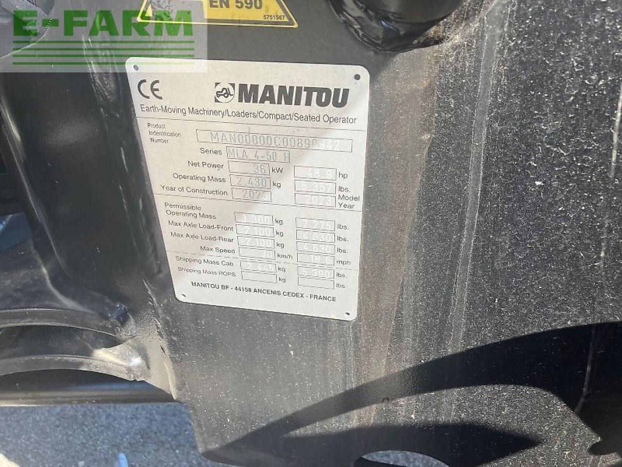 Compact loader Manitou mla4-50: picture 10