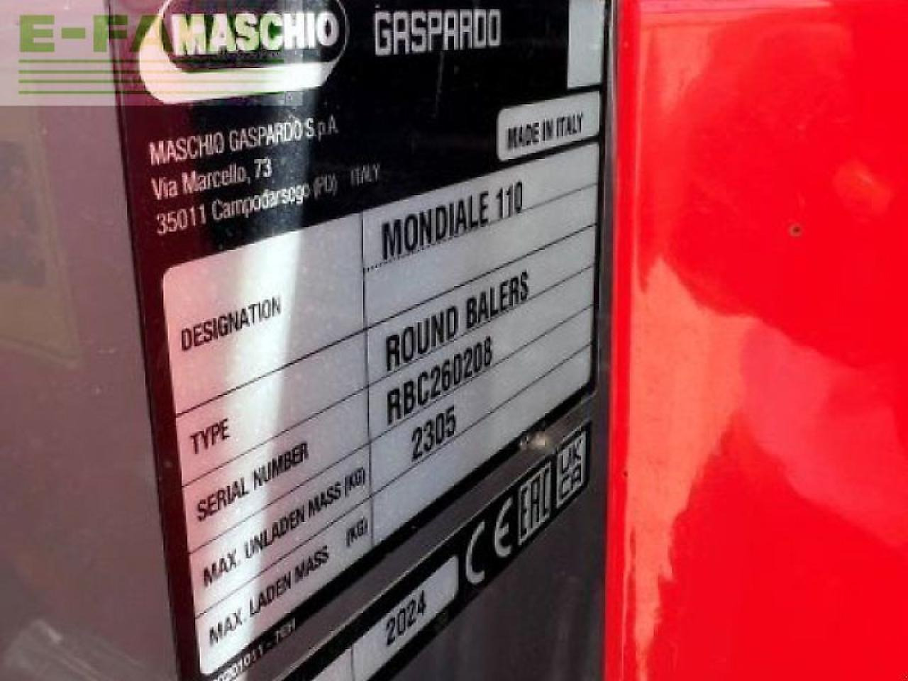 Maschio mondiale 110 topcut maschio fe - Square baler: picture 3 Maschio mondiale 110 topcut maschio fe - Square baler: picture 3