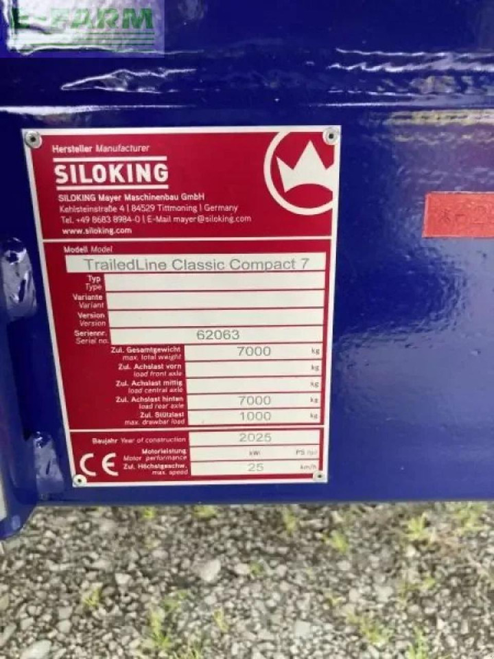 Siloking trailedline classic compact 7 - Livestock equipment: picture 5 Siloking trailedline classic compact 7 - Livestock equipment: picture 5