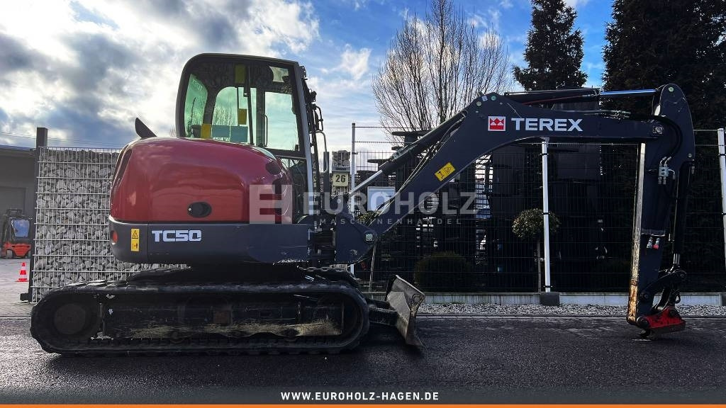 Mini excavator Terex Minibagger TC 50, Schnellwechsler MS03, Knickmatik: picture 7