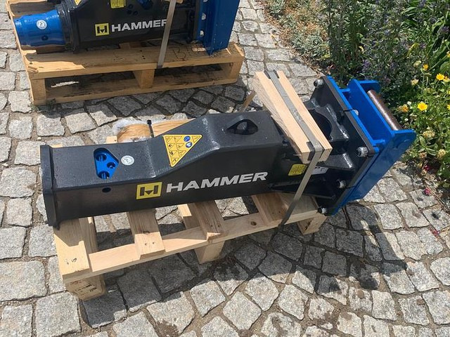 Hammer HM100 Hydraulikhammer mit Lehnhoff MS01 Aufnahme - Hydraulic hammer: picture 1 Hammer HM100 Hydraulikhammer mit Lehnhoff MS01 Aufnahme - Hydraulic hammer: picture 1