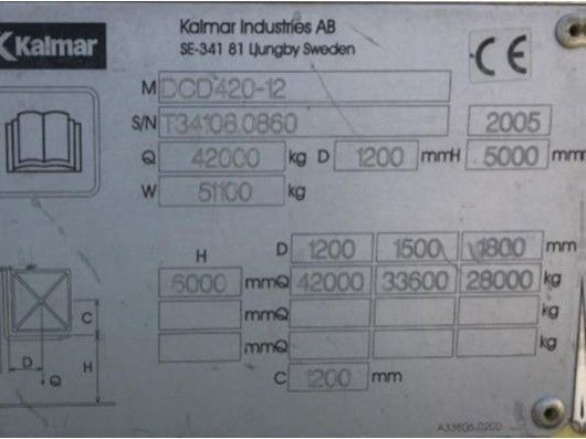 Kalmar DCD420-12 - Diesel forklift: picture 4 Kalmar DCD420-12 - Diesel forklift: picture 4