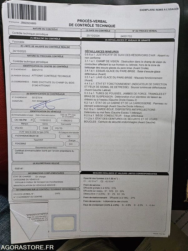 Porteur Volvo frigo - Refrigerator truck: picture 4 Porteur Volvo frigo - Refrigerator truck: picture 4