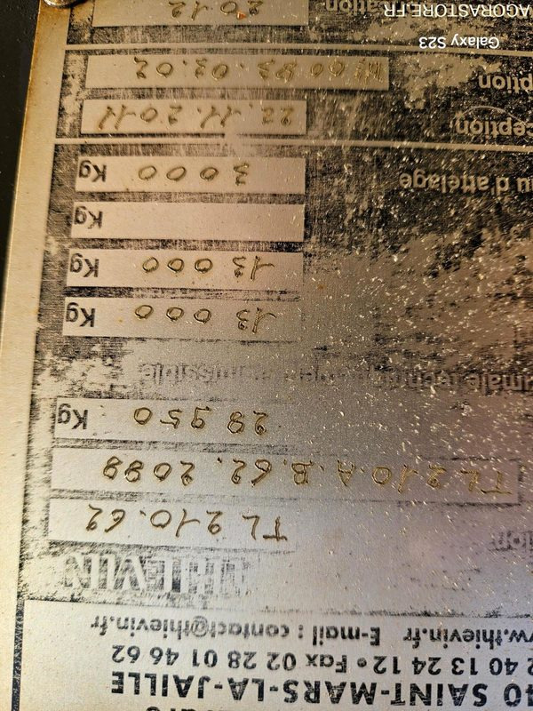 REMORQUE TP THIEVIN MASTER 210-62 DE 2011 - Tipper trailer: picture 5 REMORQUE TP THIEVIN MASTER 210-62 DE 2011 - Tipper trailer: picture 5