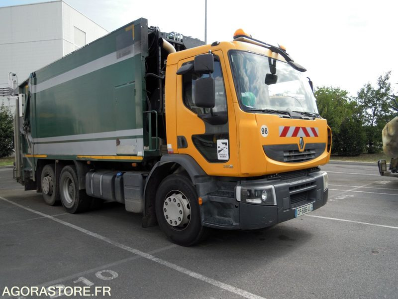 Renault Premium 380 6x2 DXI 11 équipé d'une benne SEMAT OM Série 14000 - Garbage truck: picture 2 Renault Premium 380 6x2 DXI 11 équipé d'une benne SEMAT OM Série 14000 - Garbage truck: picture 2