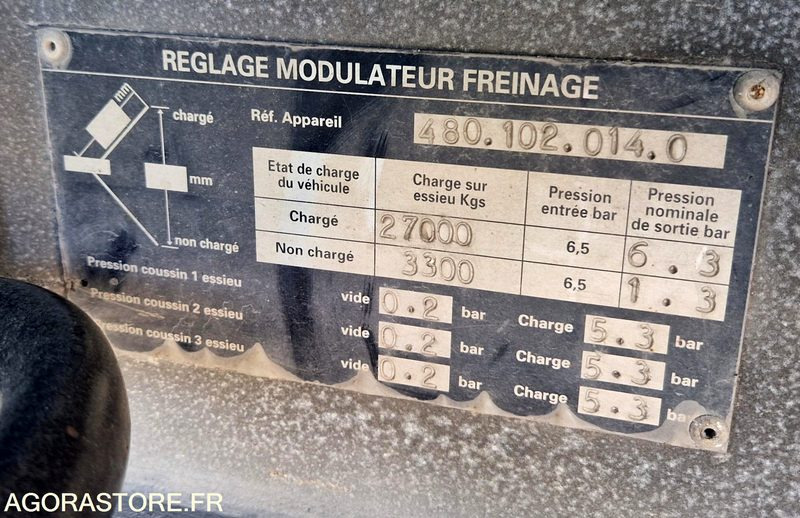 Remorque 3 essieux SAMRO - Semi-trailer: picture 3 Remorque 3 essieux SAMRO - Semi-trailer: picture 3