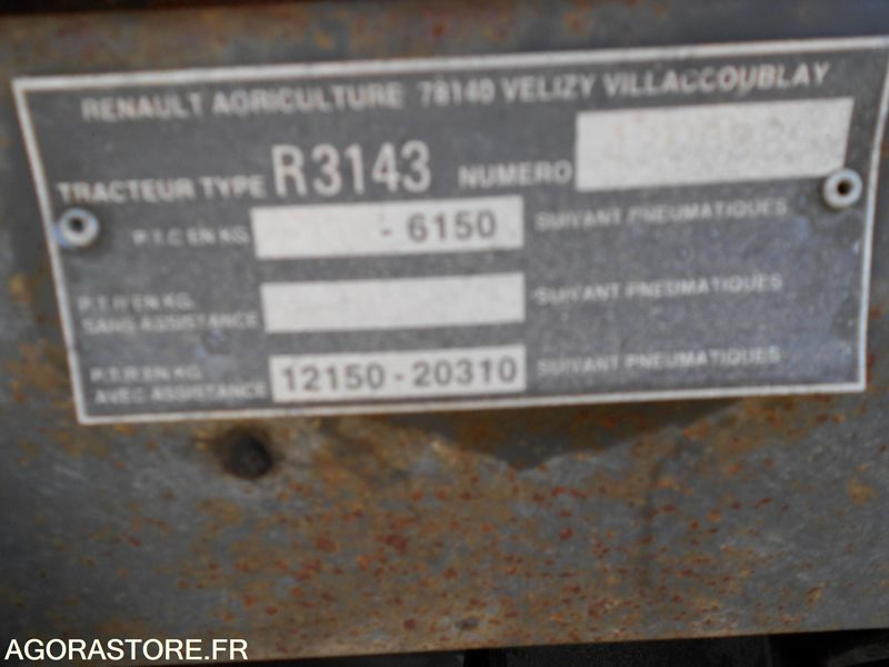 TRACTEUR RENAULT 750 MI - Municipal tractor: picture 4 TRACTEUR RENAULT 750 MI - Municipal tractor: picture 4