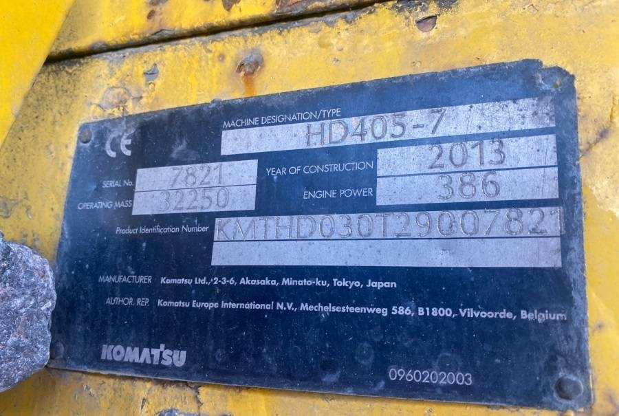Komatsu DH405-7 - Rigid dumper/ Rock truck: picture 3 Komatsu DH405-7 - Rigid dumper/ Rock truck: picture 3