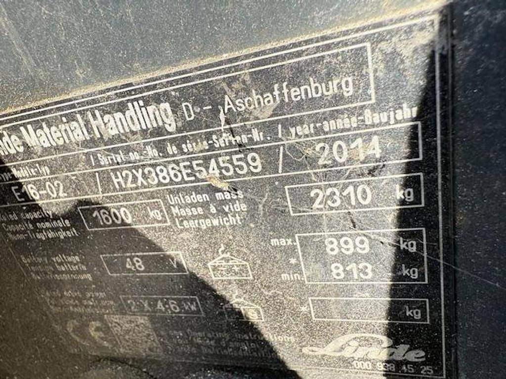 Electric forklift Linde E16-02: picture 7