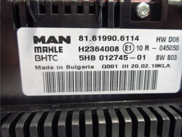 MAN NEW OE heater control unit - ECU for Truck: picture 2 MAN NEW OE heater control unit - ECU for Truck: picture 2