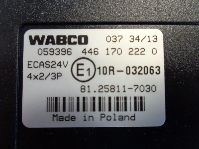 Wabco ECAS control unit 81258117030,4461702220 - ECU for Truck: picture 2 Wabco ECAS control unit 81258117030,4461702220 - ECU for Truck: picture 2