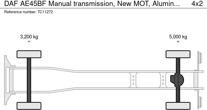 DAF AE45BF Handgeschakeld, Nieuw APK, Aluminium plankenbak - Box truck: picture 2 DAF AE45BF Handgeschakeld, Nieuw APK, Aluminium plankenbak - Box truck: picture 2