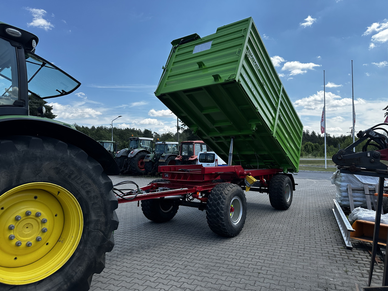 Farm tipping trailer/ Dumper Conow HW 180 V 9 3 strony wywrot 18 ton: picture 12