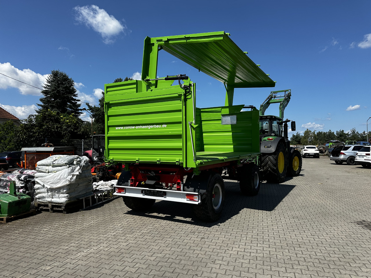 Farm tipping trailer/ Dumper Conow HW 180 V 9 3 strony wywrot 18 ton: picture 11