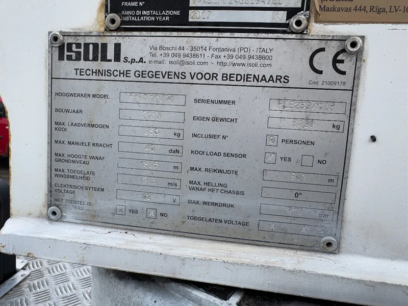 Commercial truck Nissan Cabstar 35.12 + ISOLI 21 METER AERIAL PLATFORM: picture 20 Commercial truck Nissan Cabstar 35.12 + ISOLI 21 METER AERIAL PLATFORM: picture 20