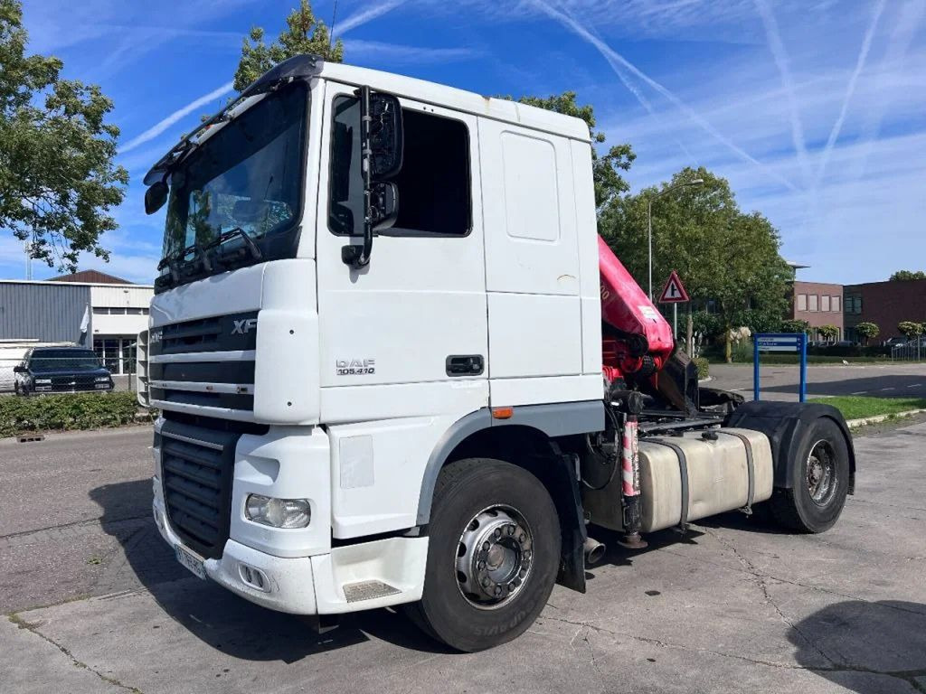 Crane truck, Tractor truck DAF XF 105.410 4X2 EURO 5 MANUAL + PALFINGER PK16000: picture 9