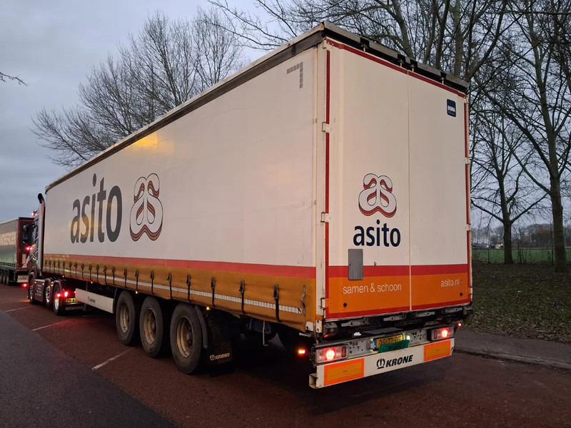 Krone SD - 3 AXLE + ALU BORDEN + SLIDING ROOF - Curtainsider semi-trailer: picture 4 Krone SD - 3 AXLE + ALU BORDEN + SLIDING ROOF - Curtainsider semi-trailer: picture 4